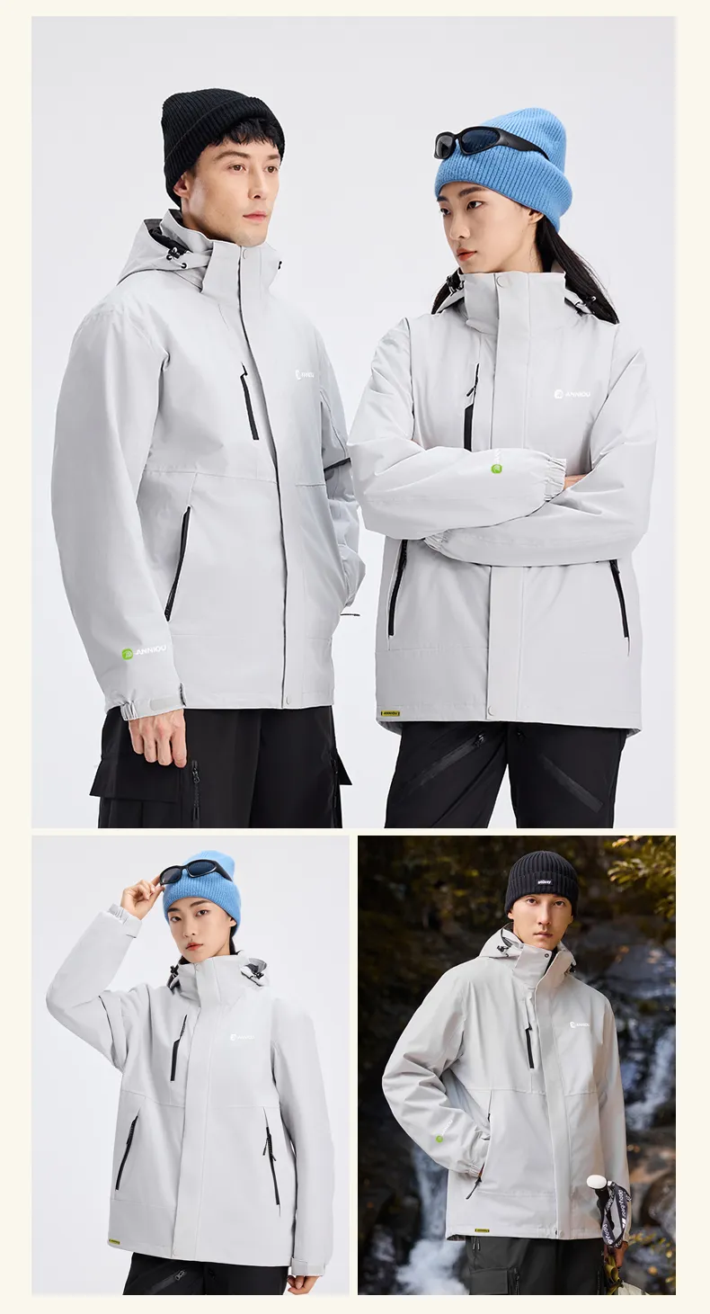 Men and Women's 3-in-1 Removable Outdoor Jacket