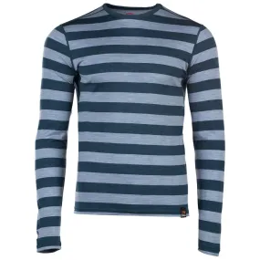 Mens Merino 180 Long Sleeve Crew (Petrol/Sky)