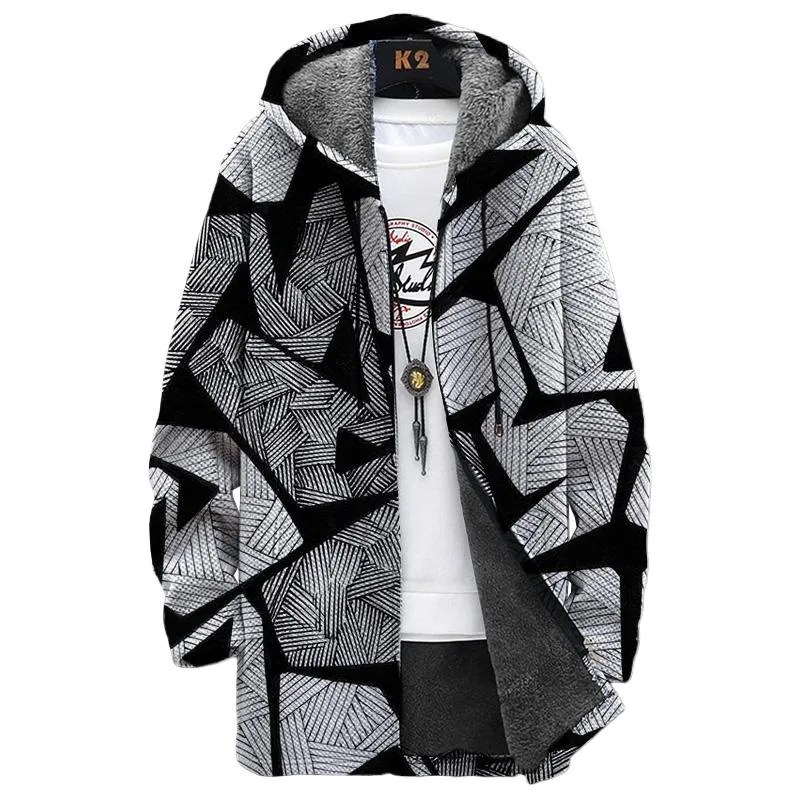 MEN'S PRINTED FLEECE JACKET 83941658YM