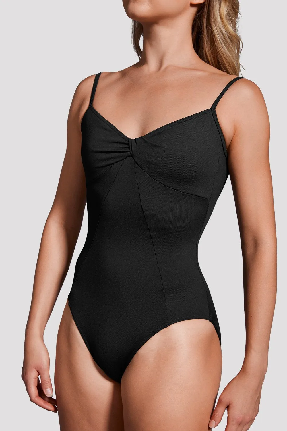 Mirella MB7228 Black Label Twist Camisole Leotard