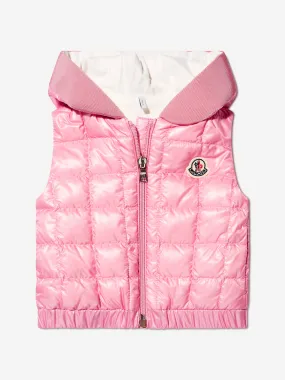 Moncler Enfant Baby Girls Down Padded Jouzas Gilet in Pink