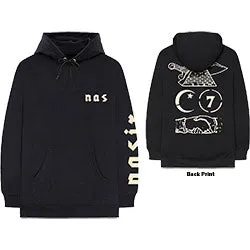 Nas Unisex Pullover Hoodie: Symbols (Back Print)