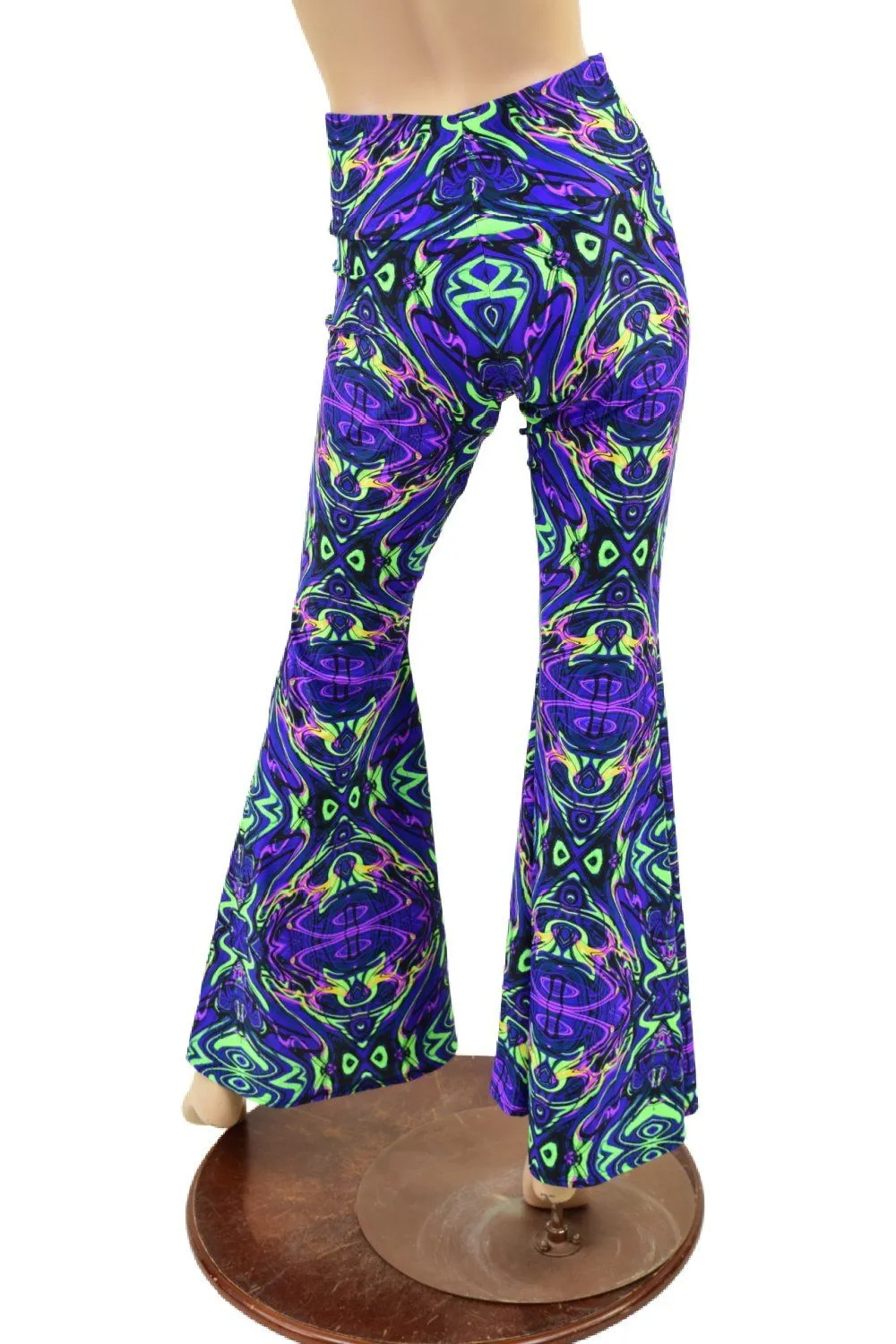 Neon Melt High Waist Solar Flares