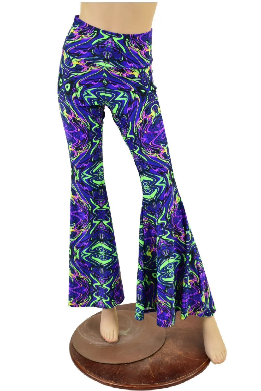 Neon Melt High Waist Solar Flares