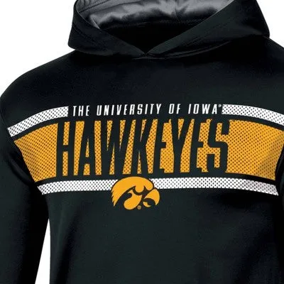 New - NCAA Iowa Hawkeyes Boys' Poly Hooded Sweatshirt - M