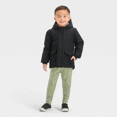 New - Toddler Parka Jacket - Cat & Jack Black 3T