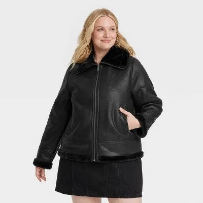 New - Women's Faux Shearling Jacket - Universal Thread