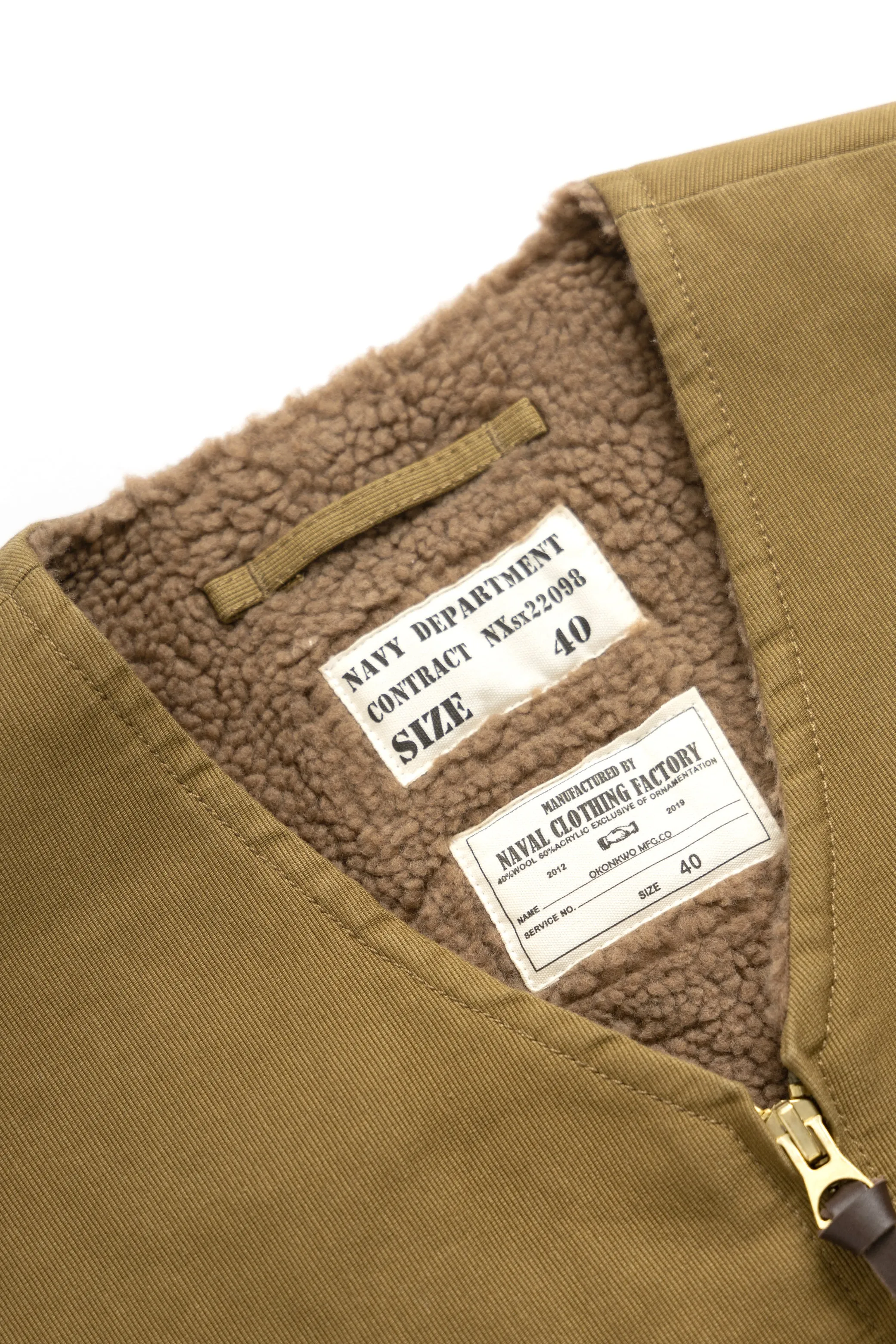 Okonkwo MFG - Sherpa Work Liner - Olive