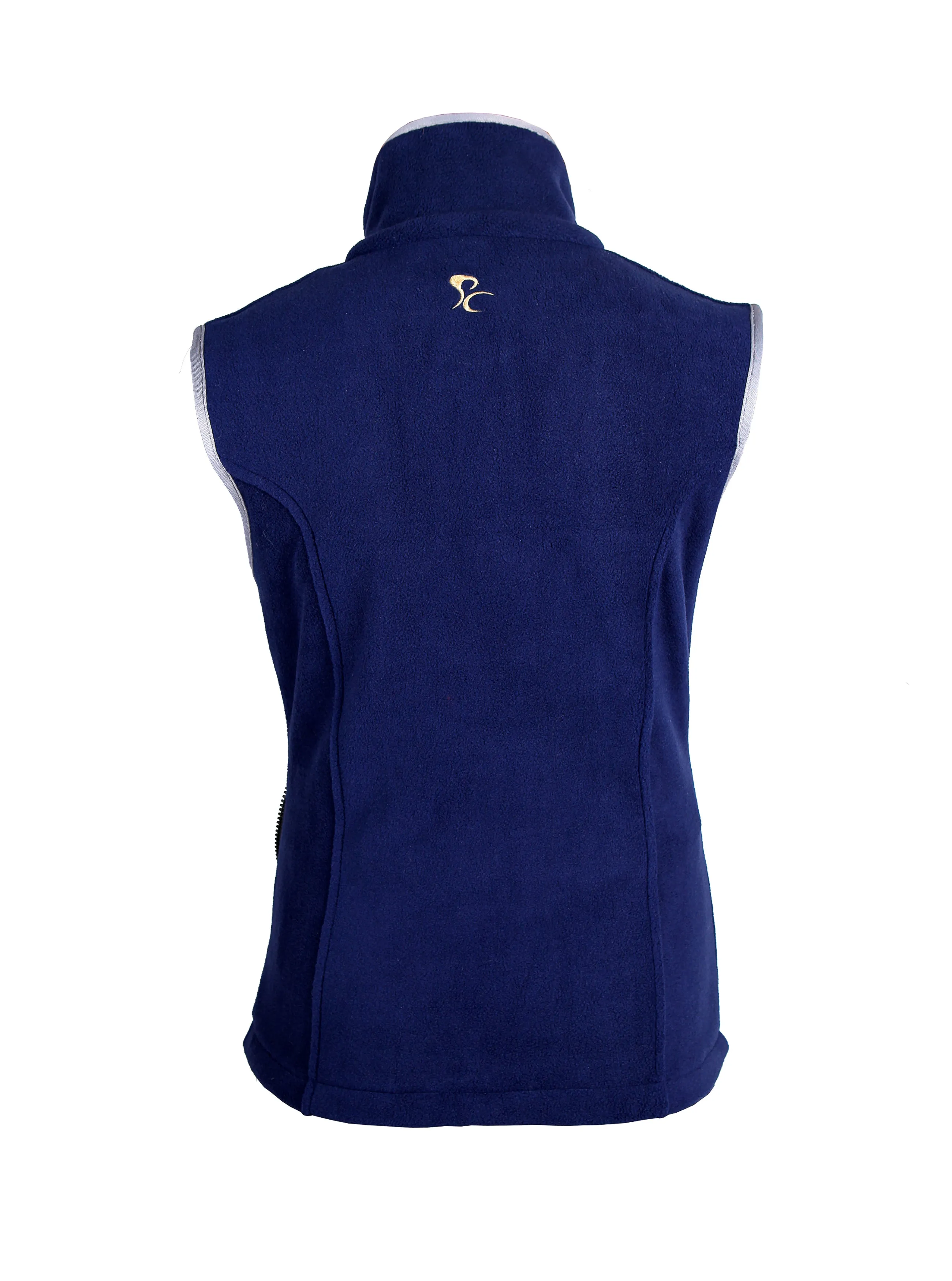 Paddock Fleece Waistcoat Navy By Pc Racewear