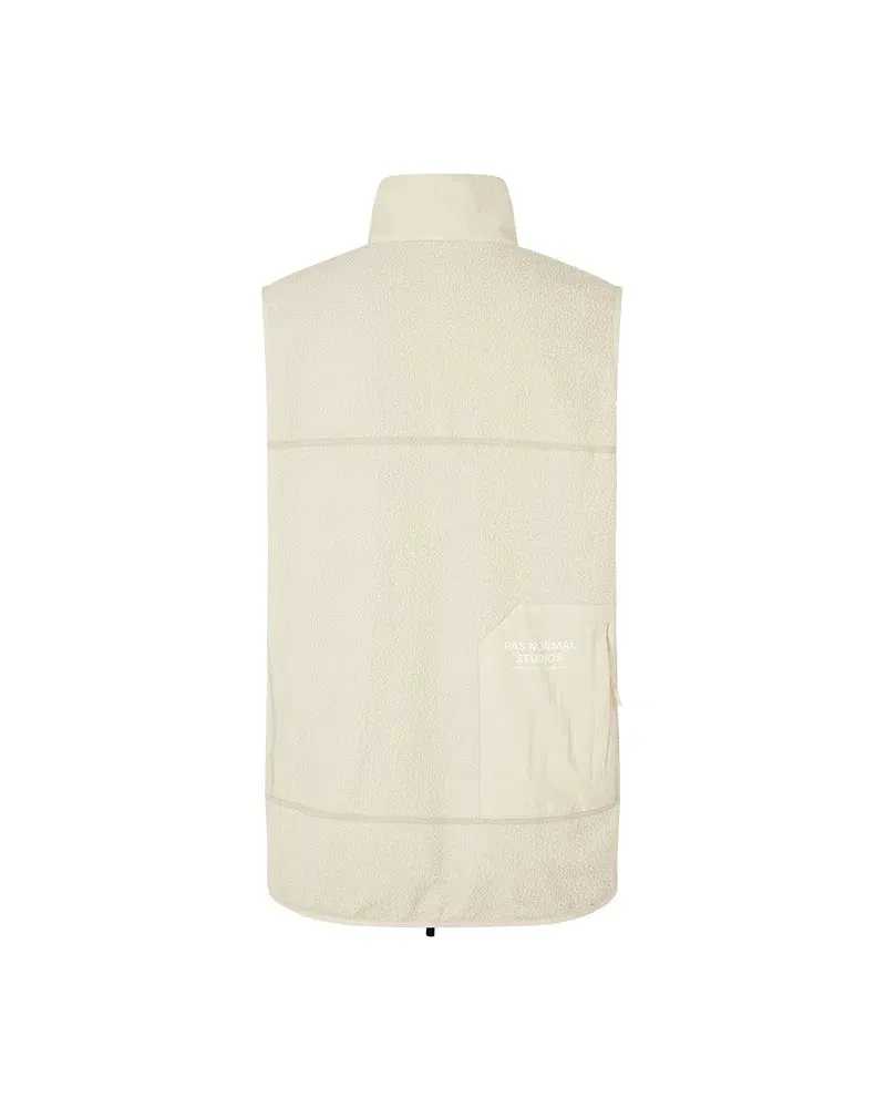 PAS NORMAL STUDIOS Off Race Fleece Gilet - Off White