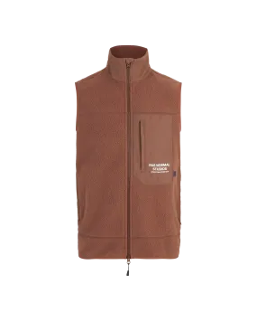 PAS NORMAL STUDIOS Off Race Fleece Gilet - Rust