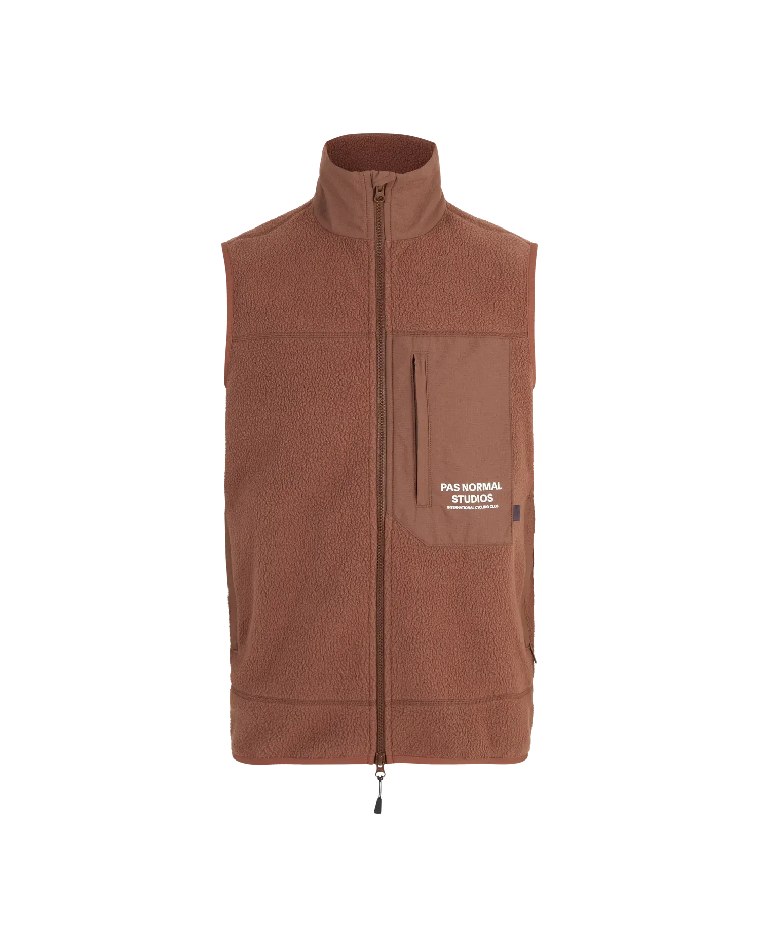 PAS NORMAL STUDIOS Off Race Fleece Gilet - Rust