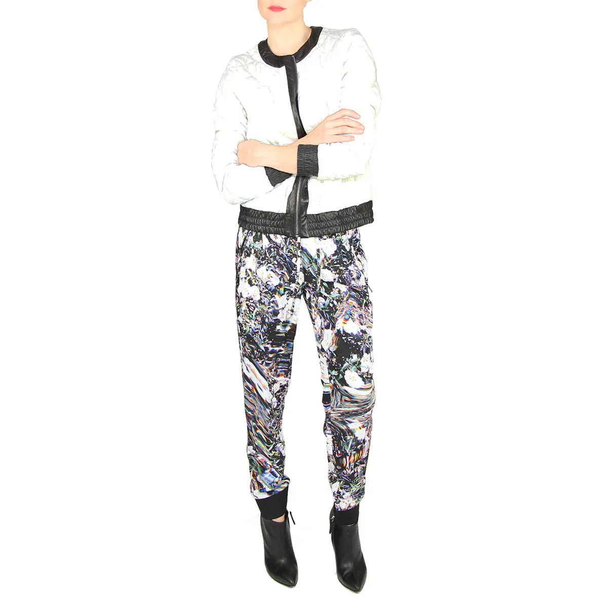 Penelope Pant - Elastic Waist Floral Print Pant