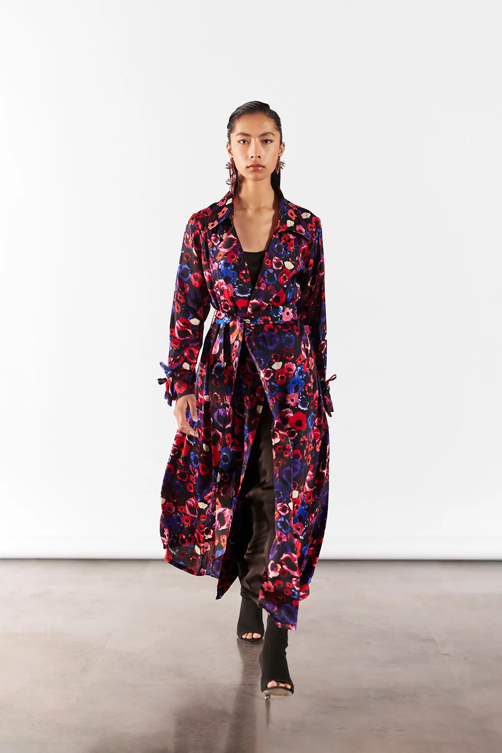 Peony Trench Coat With Slip