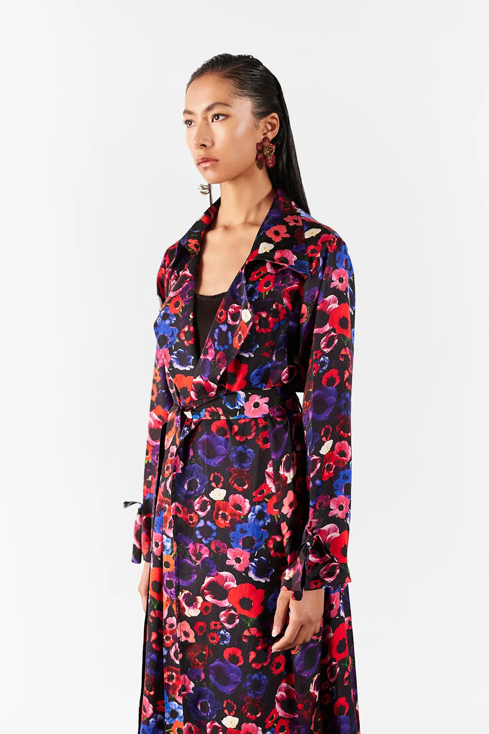 Peony Trench Coat With Slip