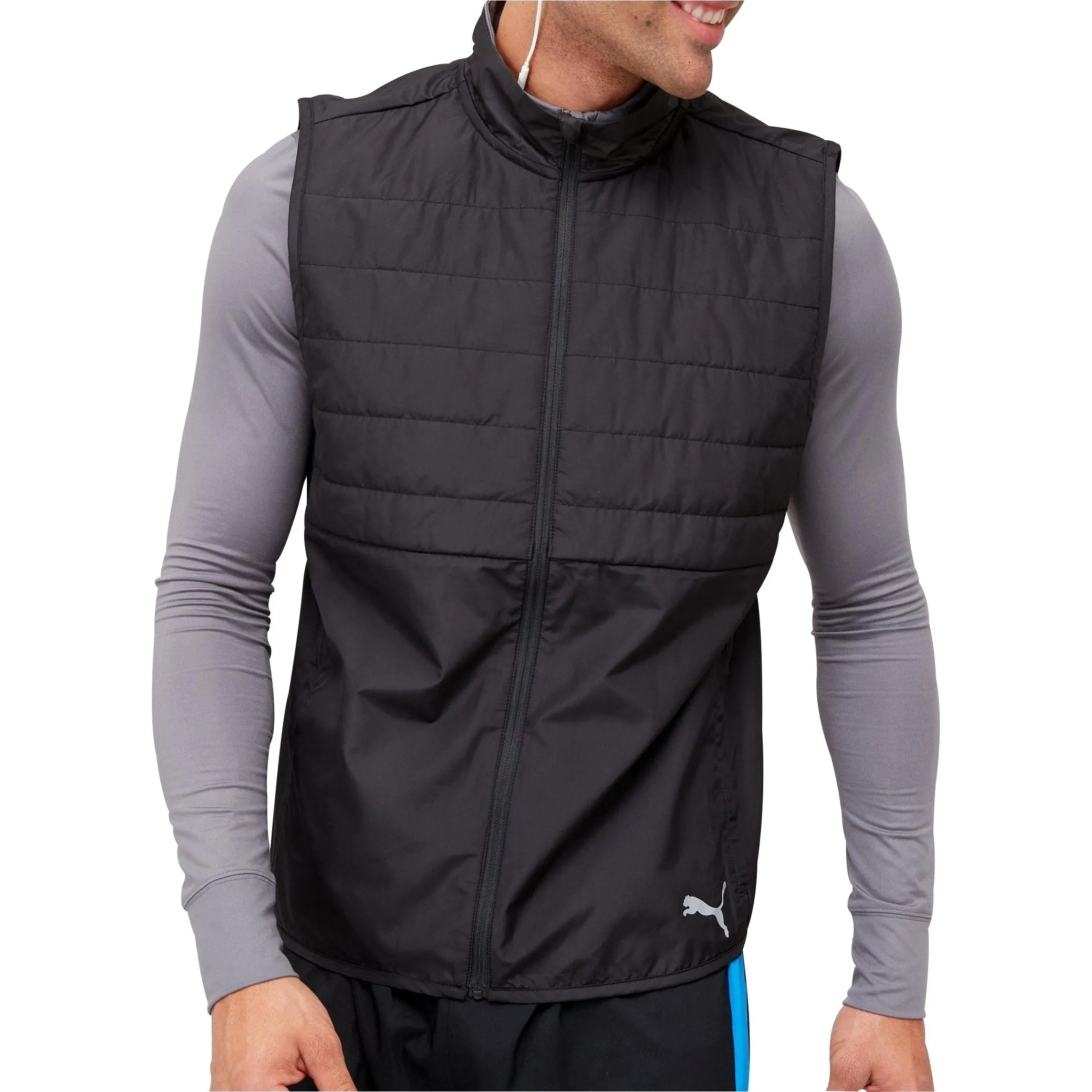 Puma Favourite Puffer Mens Running Gilet - Black