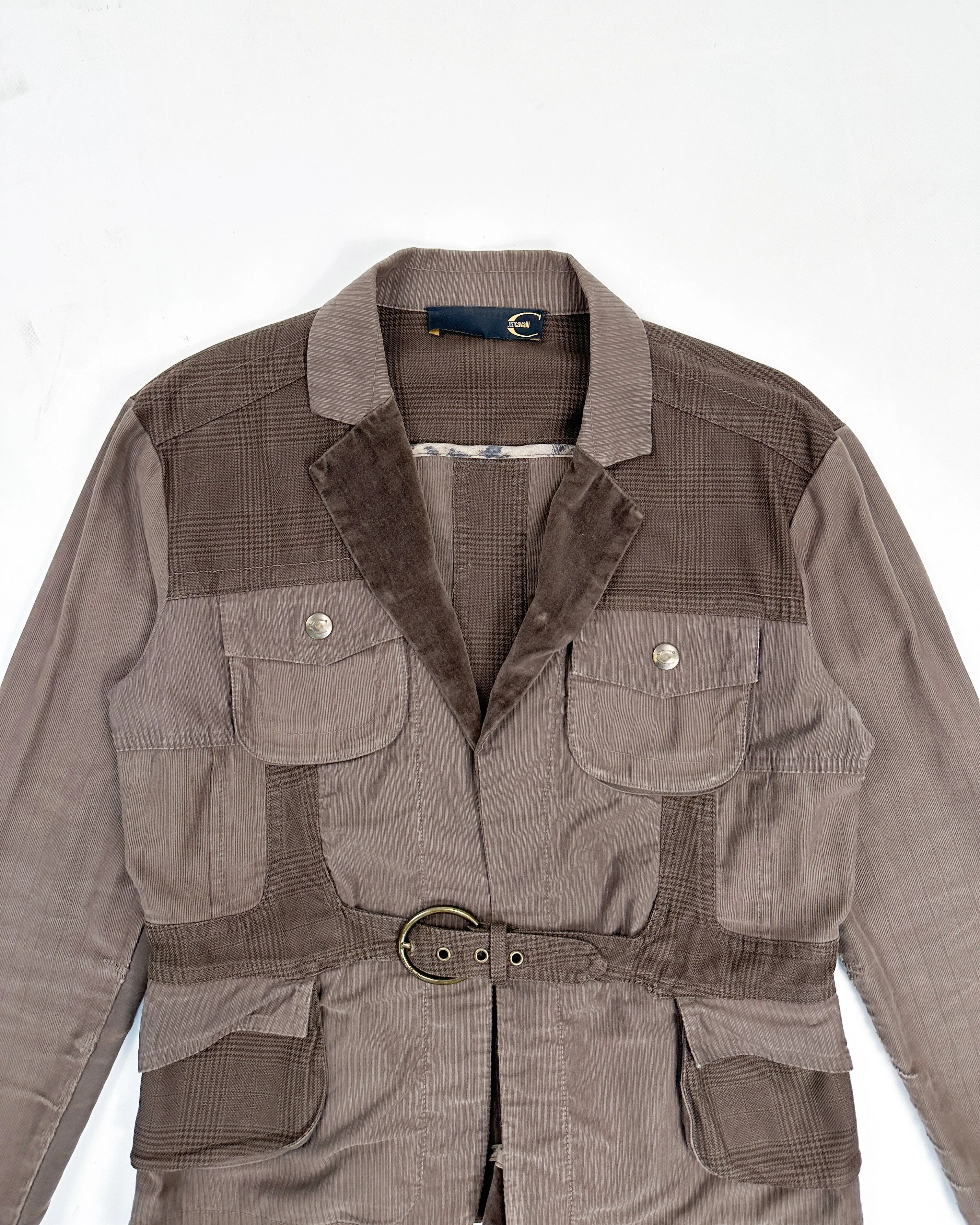 Roberto Cavalli 2-Texture Utility Jacket 1990's