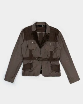 Roberto Cavalli 2-Texture Utility Jacket 1990's