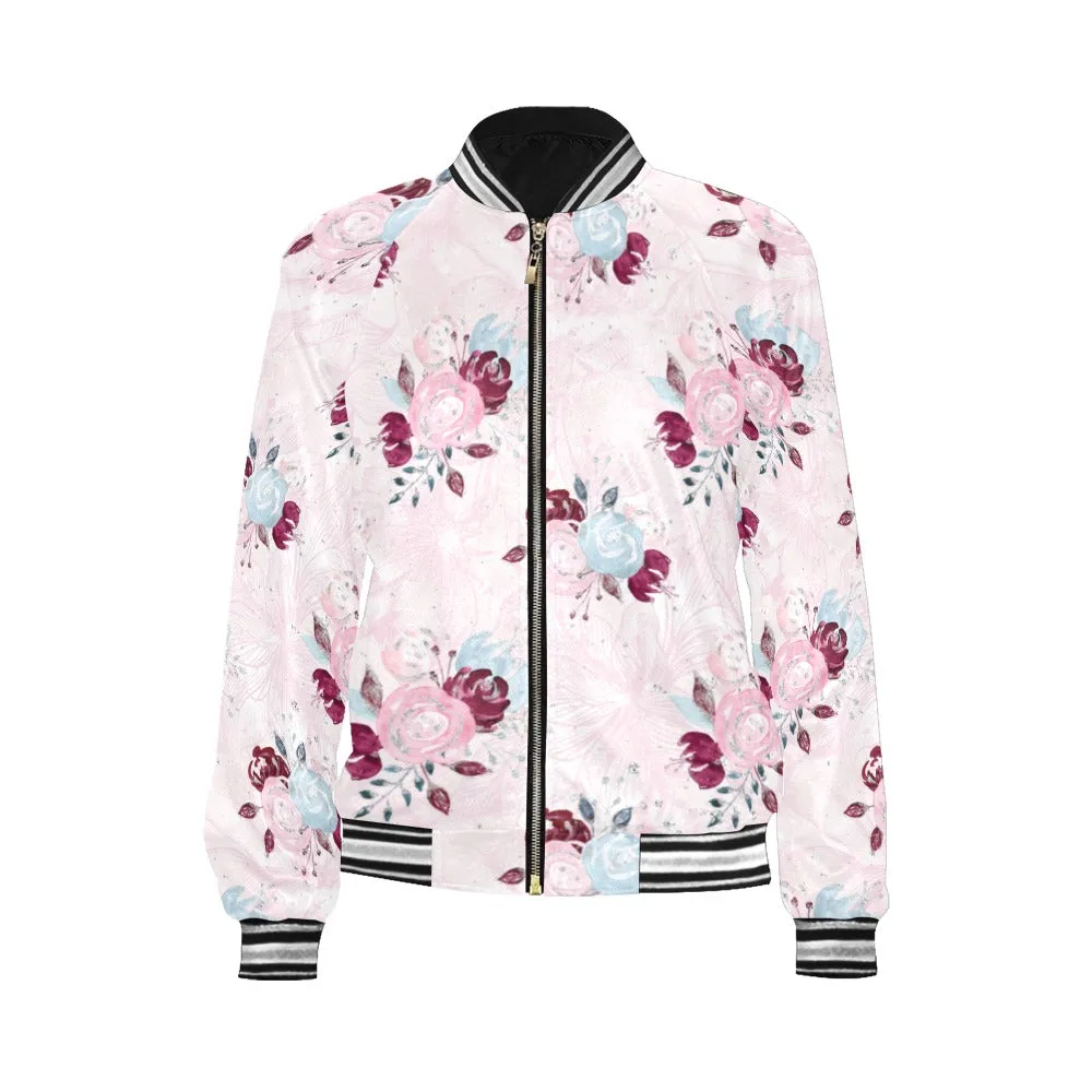 Roses Bomber Jacket for Women