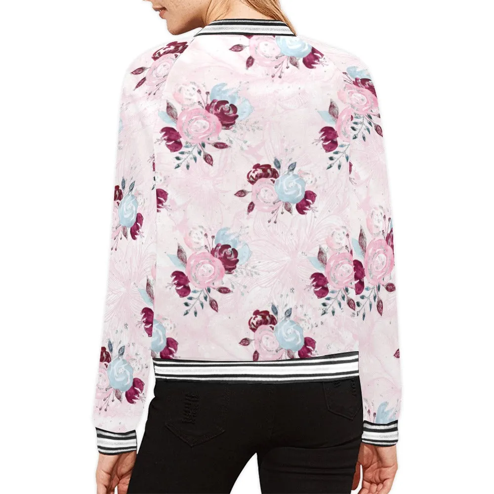 Roses Bomber Jacket for Women