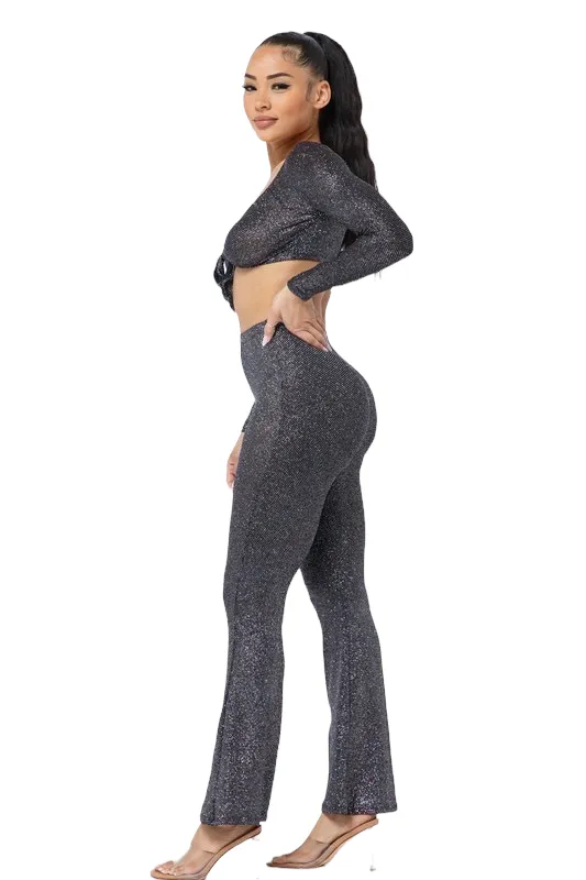 Selena Vibes 2 Piece Flare Pants Set