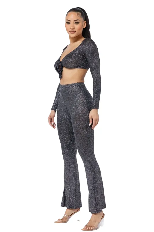 Selena Vibes 2 Piece Flare Pants Set