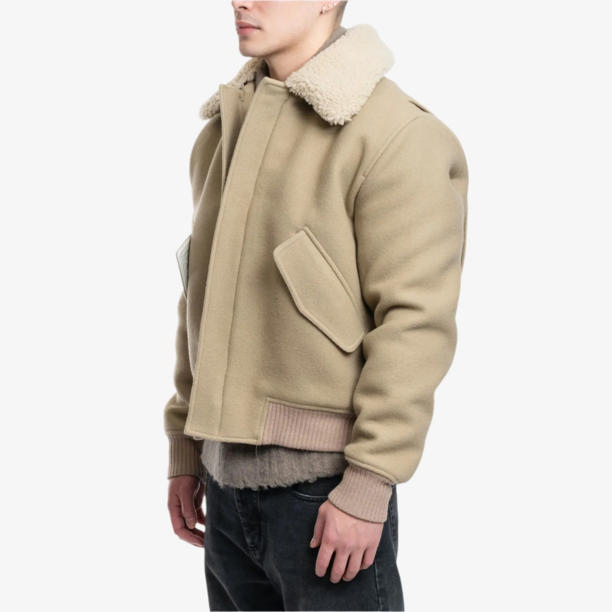 Shearling Collar Jacket