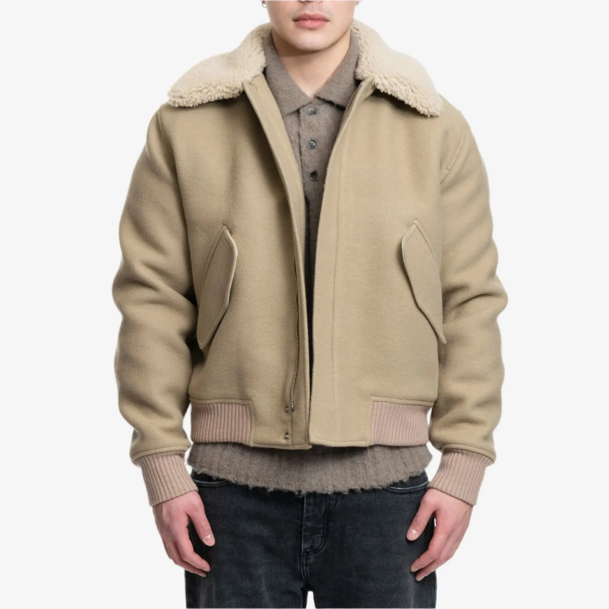 Shearling Collar Jacket