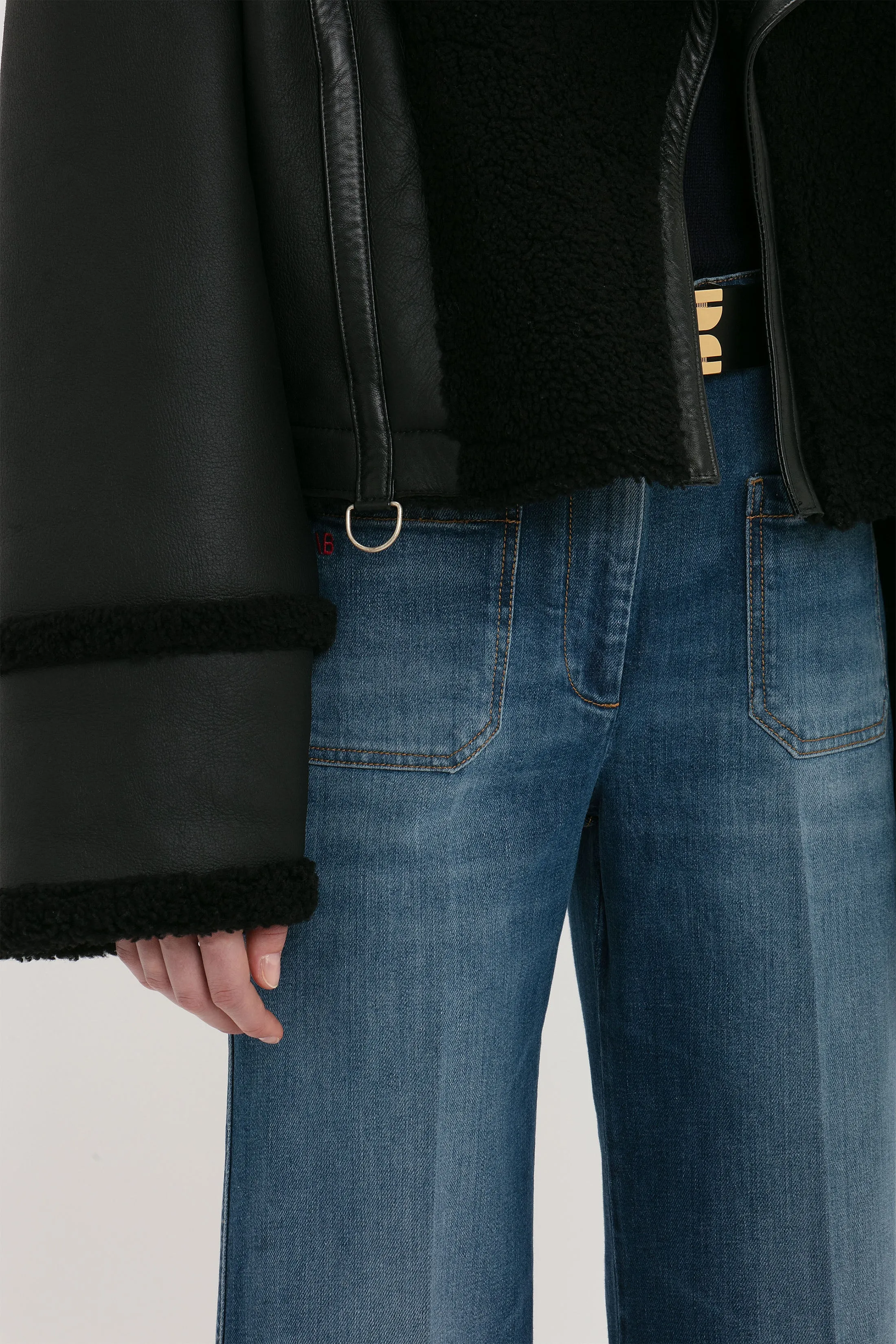 Shearling Jacket In Black