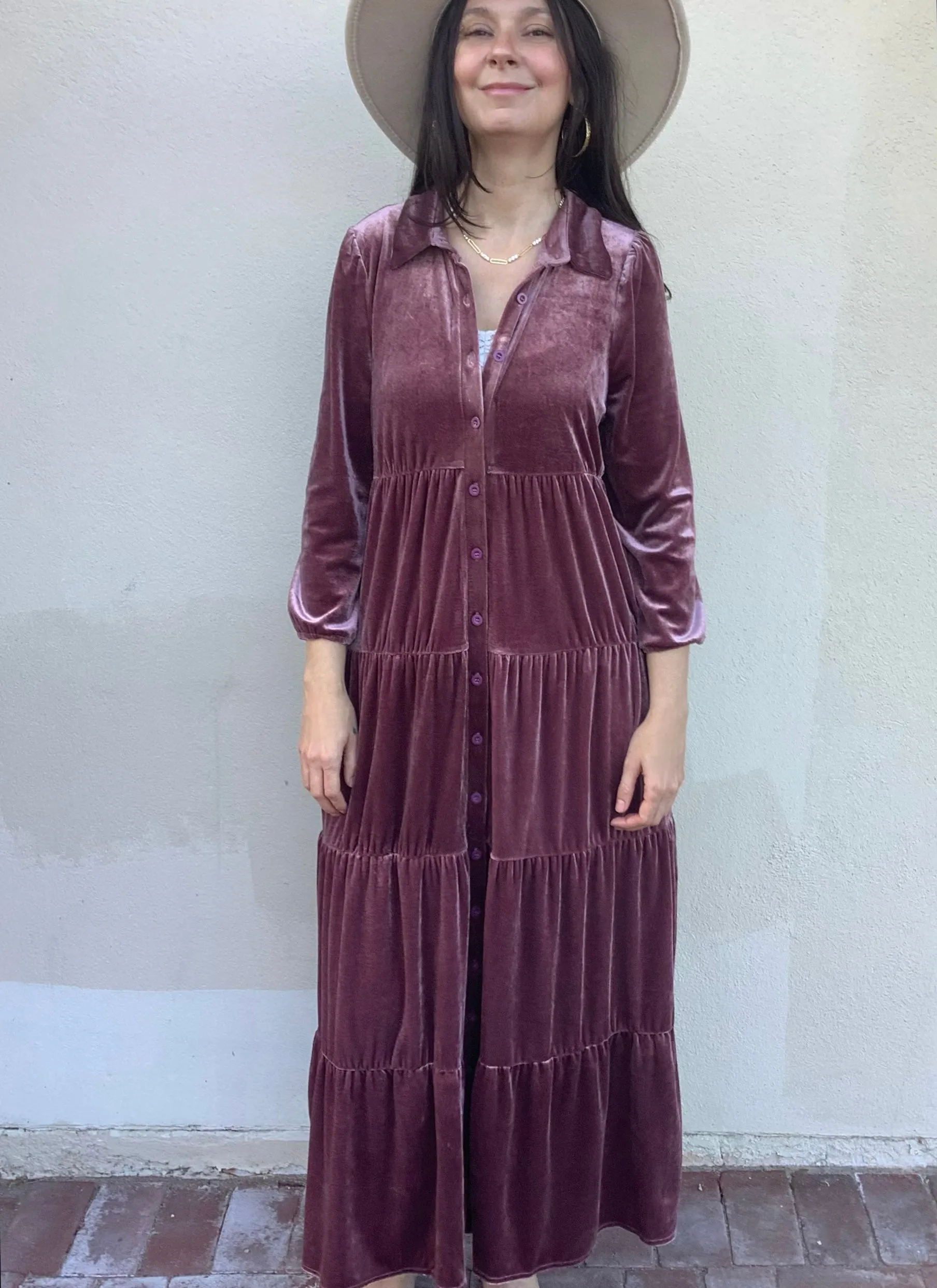 Sugar Plum Velvet Dress