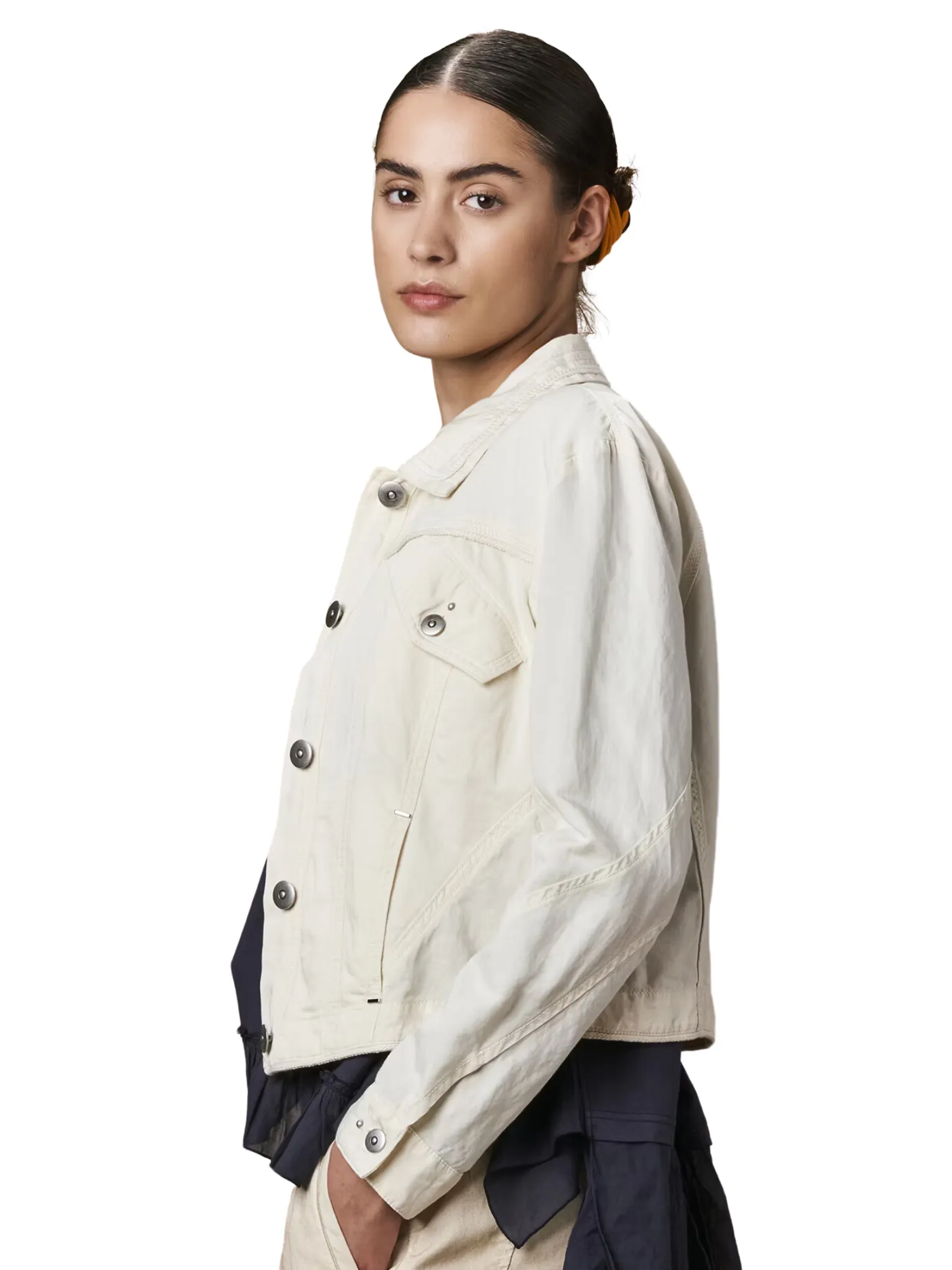 Suspicion Ivory Denim Jacket