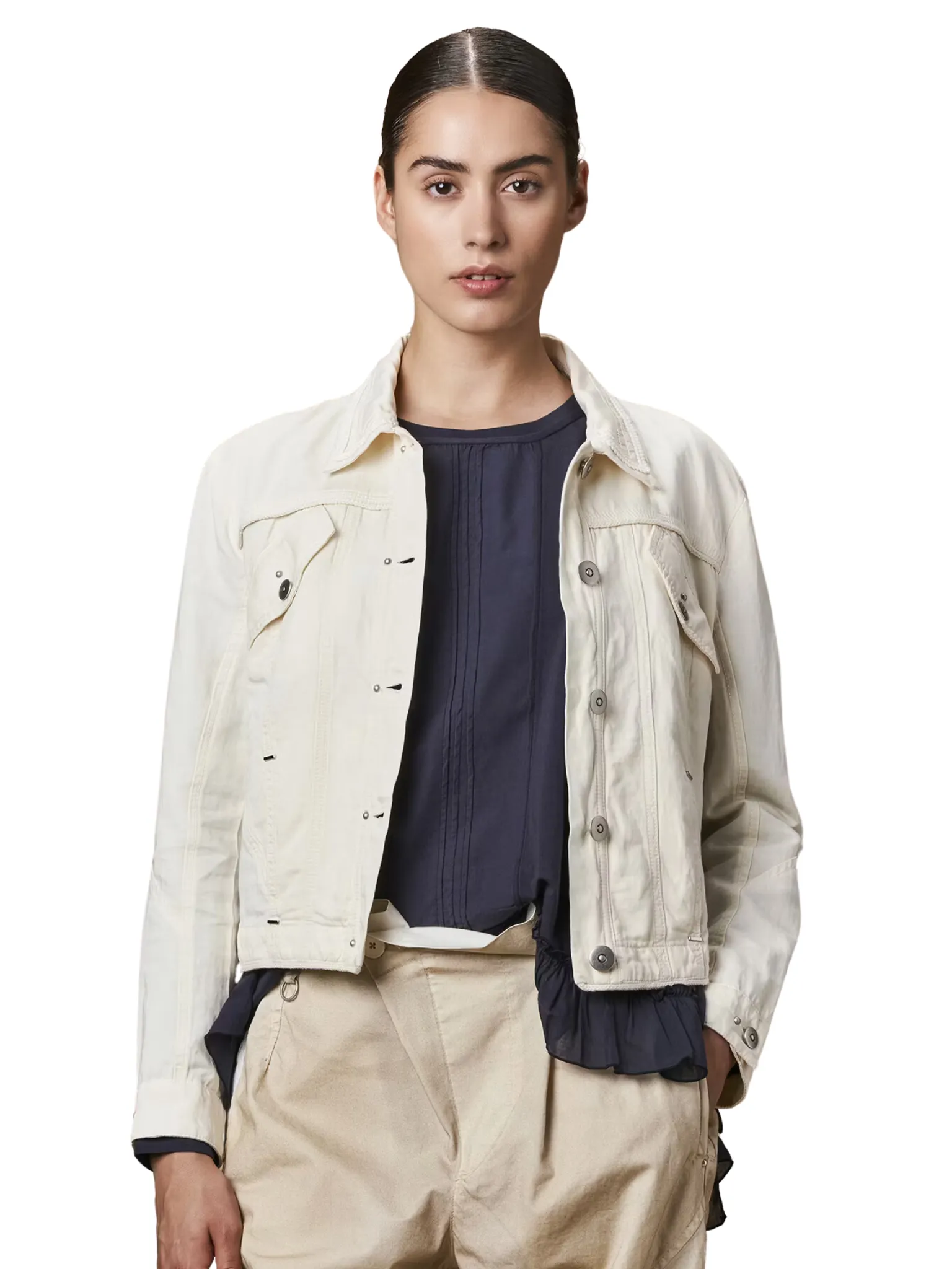 Suspicion Ivory Denim Jacket