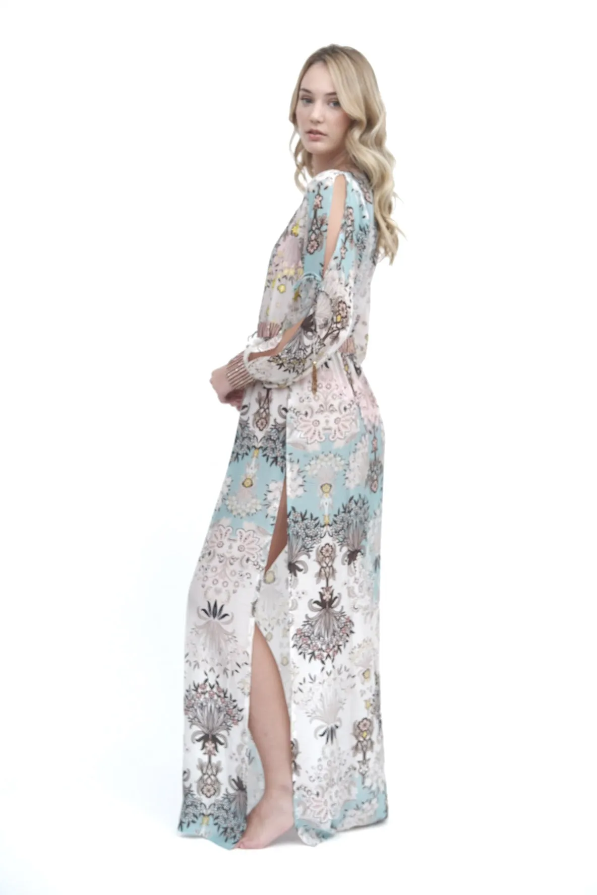 Taj Floral Maxi Dress Cover Up