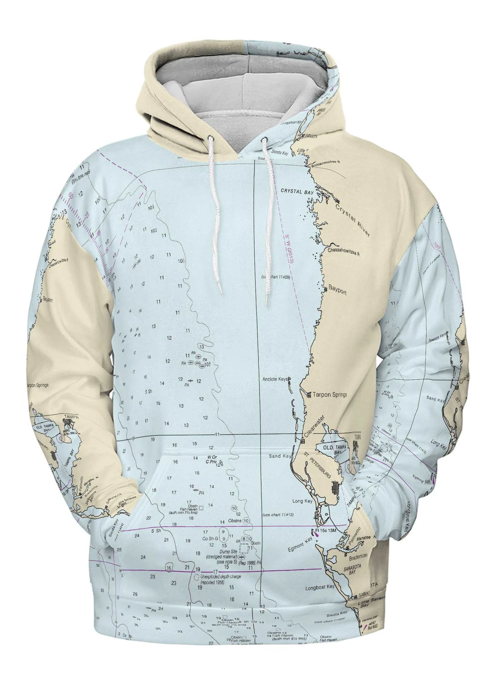 The Crystal Bay to St Petersburg Lightweight Hoodie Sweatshirt