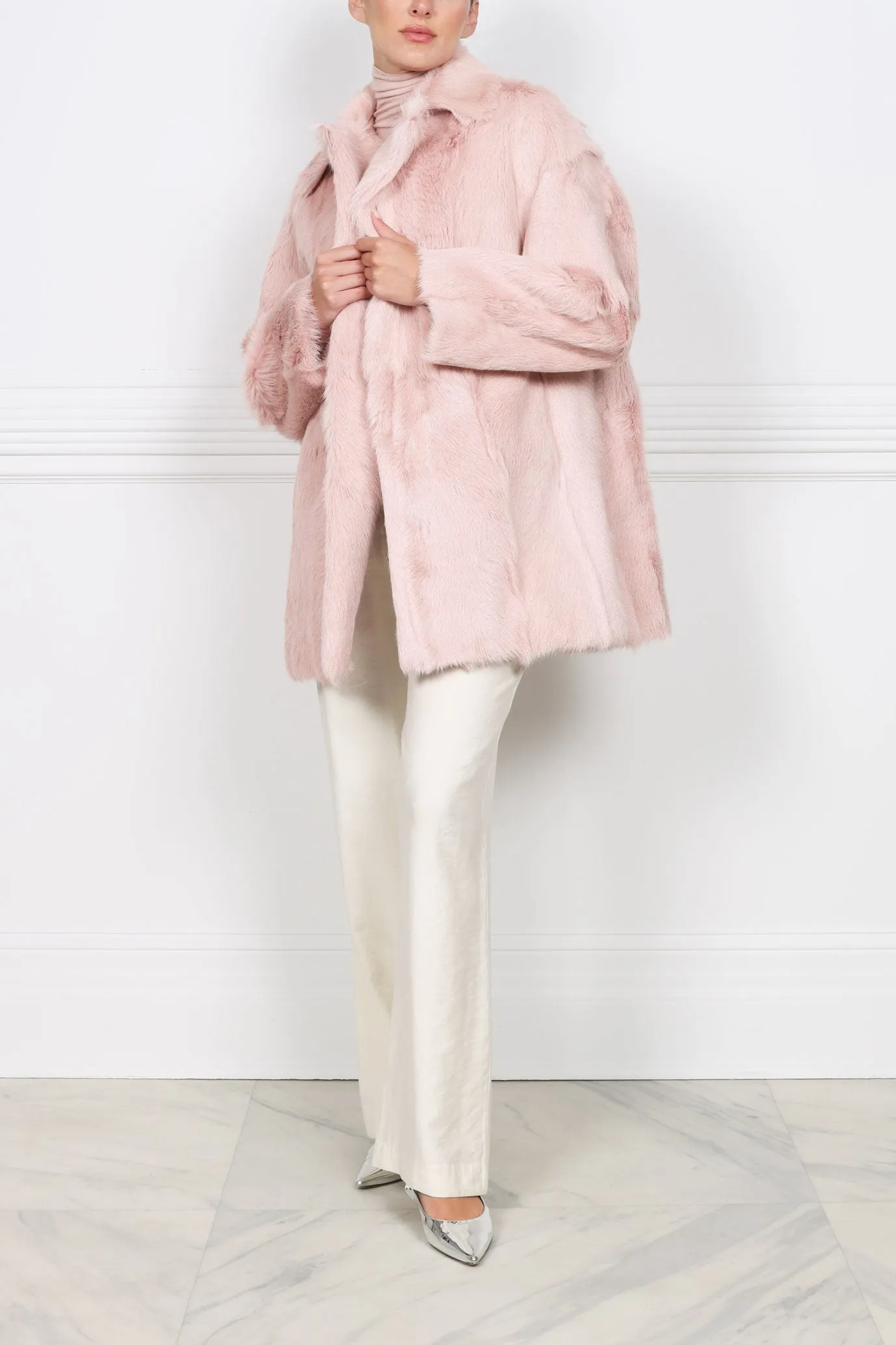 The Renee Oversized Shearling Coat