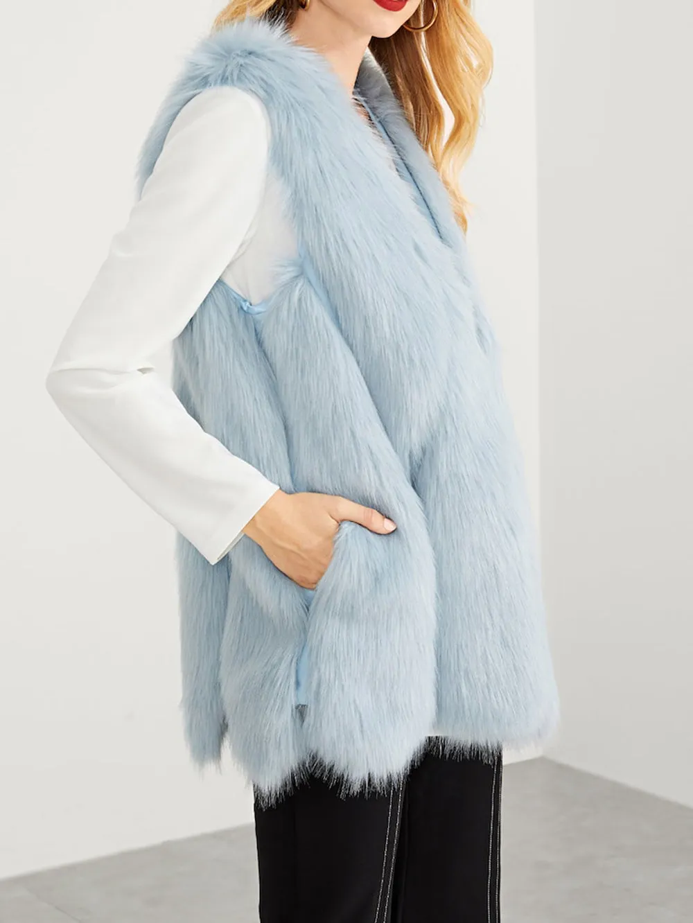 Thick Fluffy Faux Fur Gilet