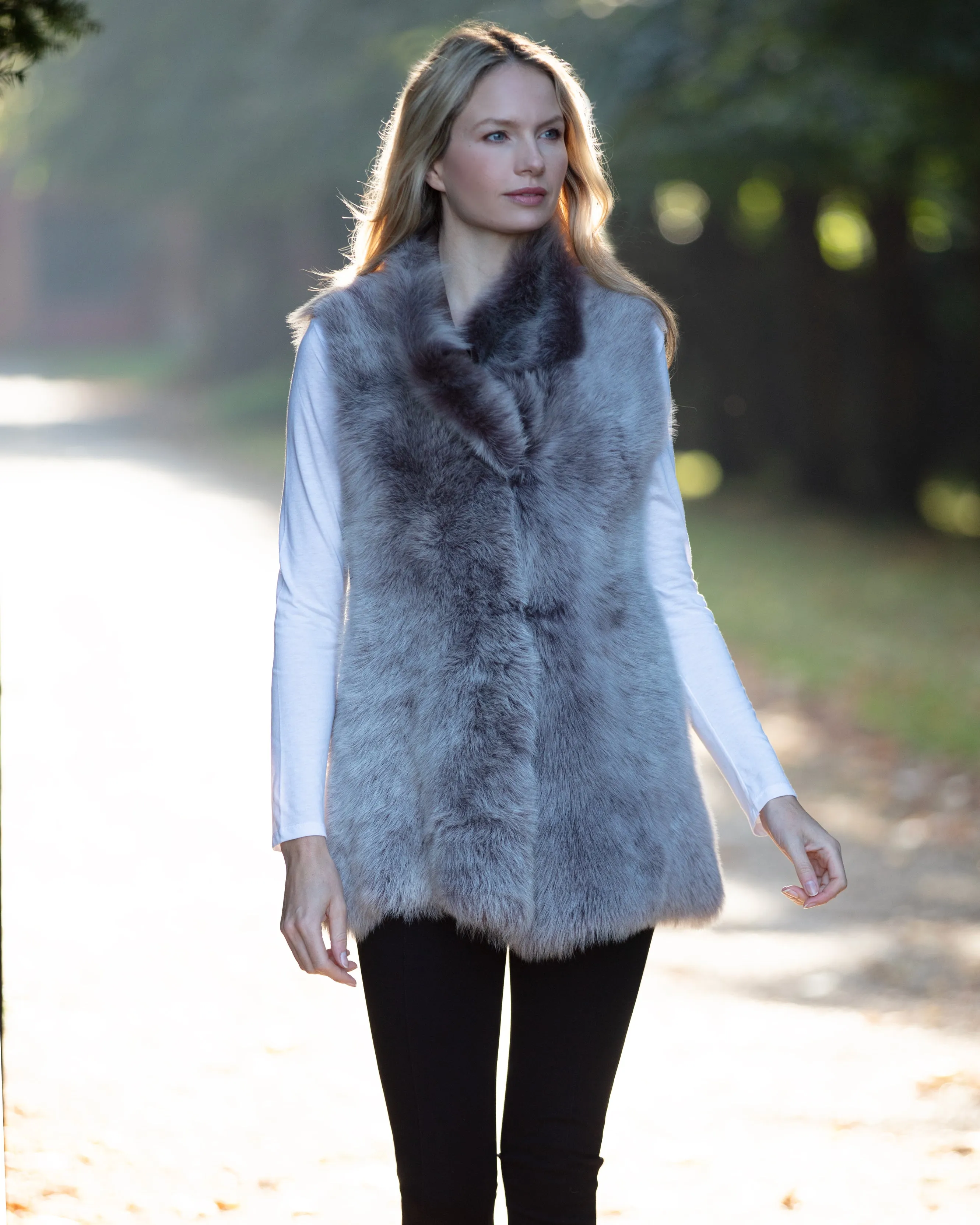 Toscana Long Sheepskin Gilet