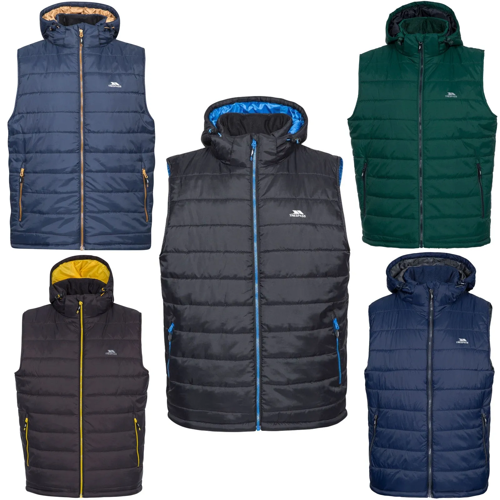 Trespass Mens Franklyn Hooded Gilet