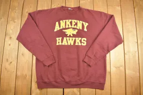 Vintage 1990s Ankeny Hawks Iowa Crewneck Sweatshirt