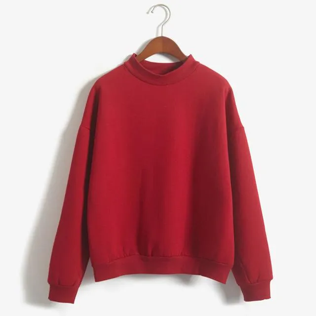 Women Loose Fleece Pullover