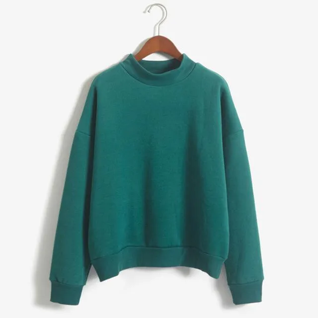 Women Loose Fleece Pullover