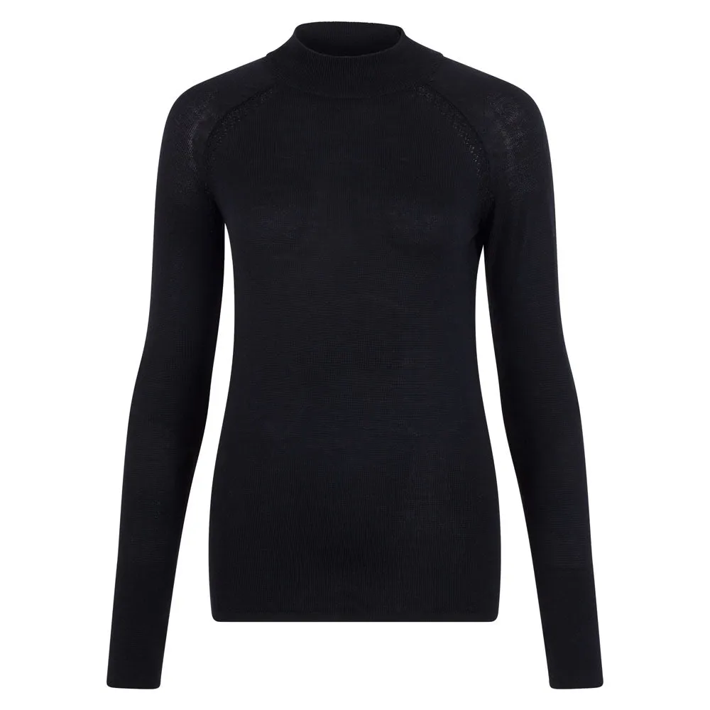 Womens Heavyweight Merino Activewear High Neck Top