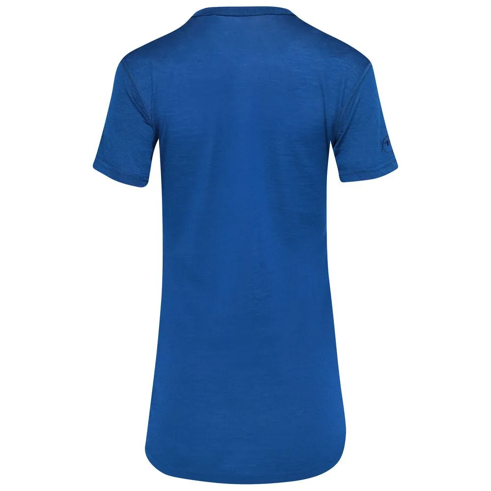 Womens Merino 150 Short Sleeve Crew (Blue)