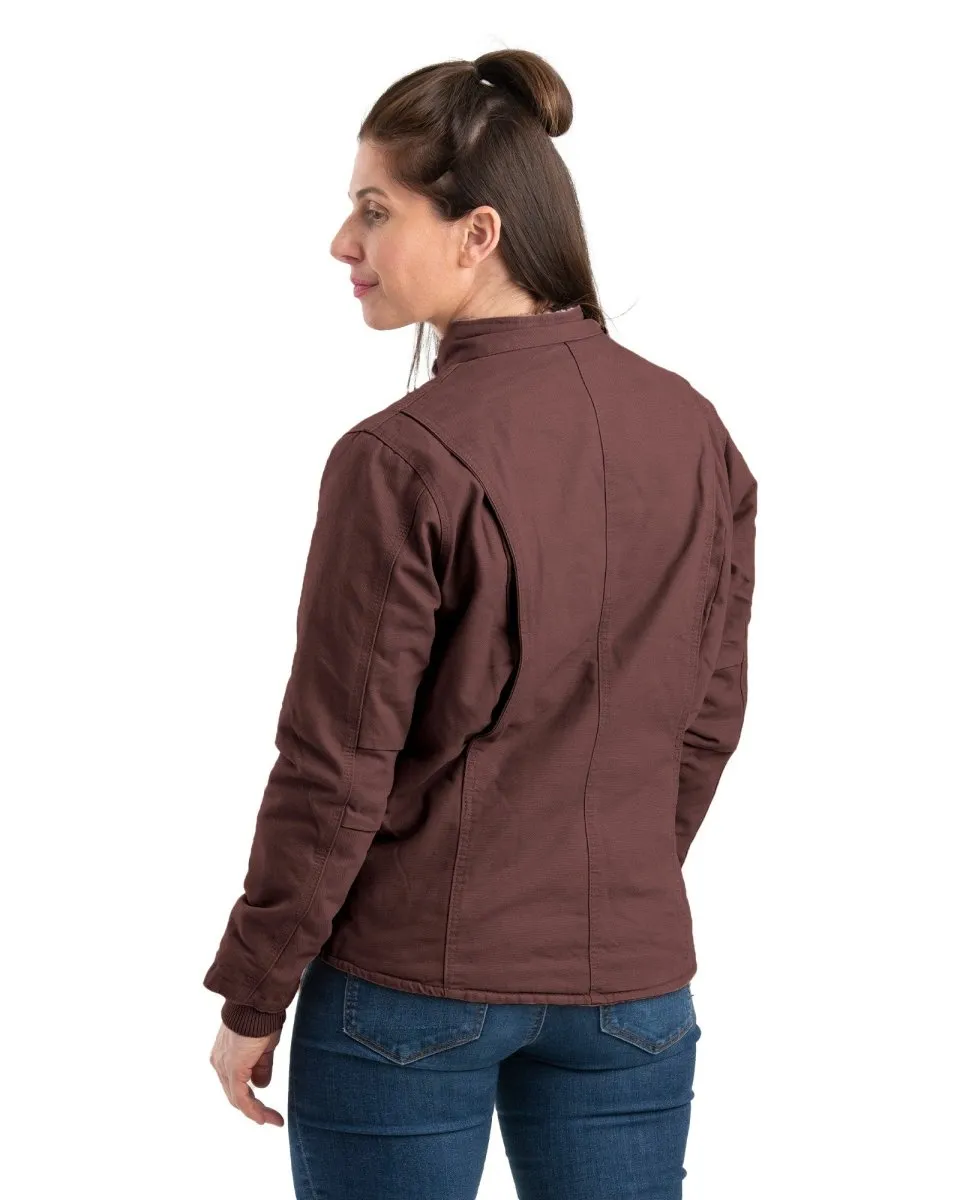 Women's Sherpa-Lined Softstone Duck Jacket