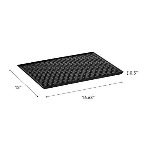 Yamazaki Home Tower Sink-Side Draining Mat – Kitchen Dish Rack Tray Drainer