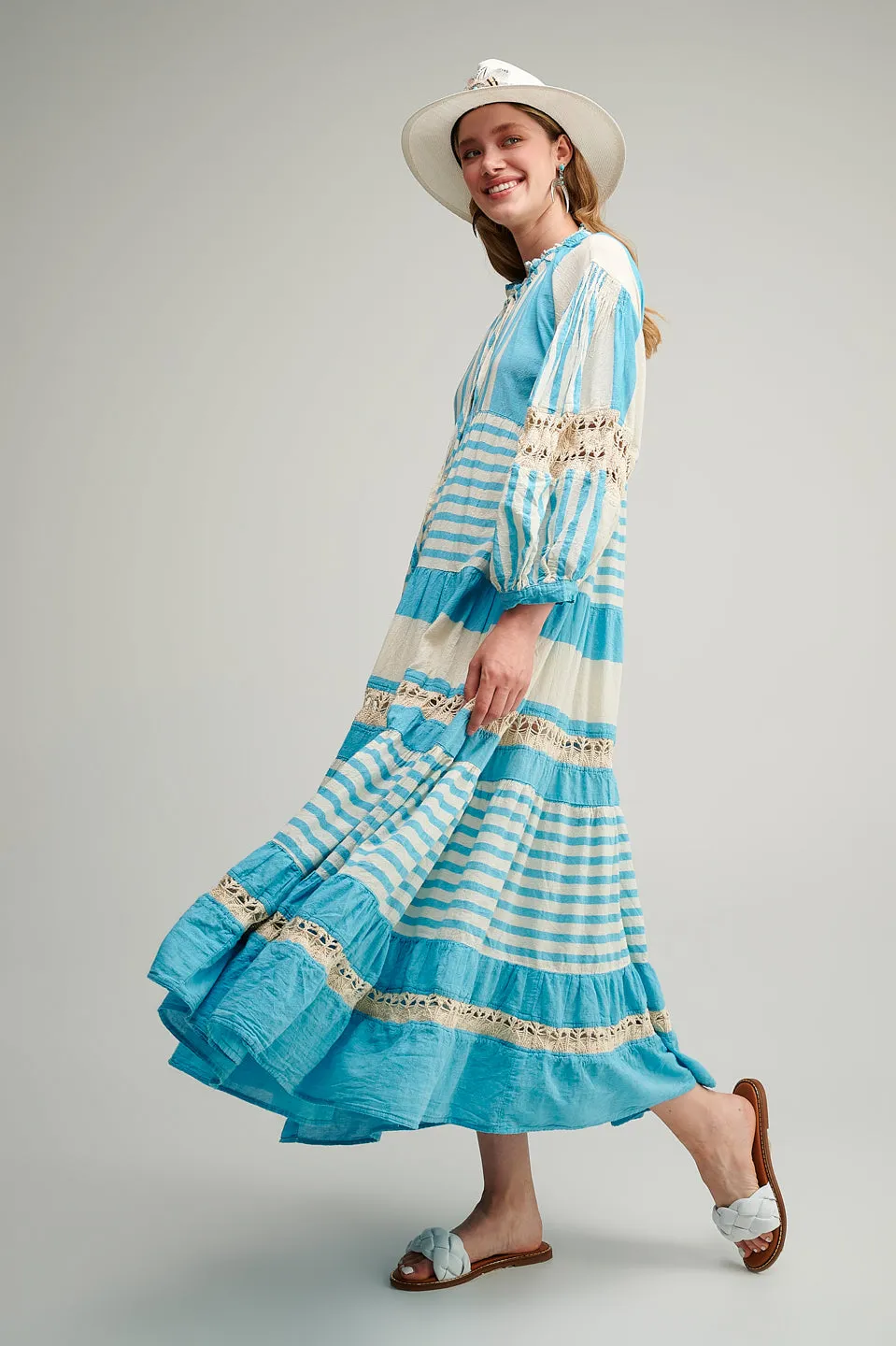 Zakar Maxi Dress in Turquoise